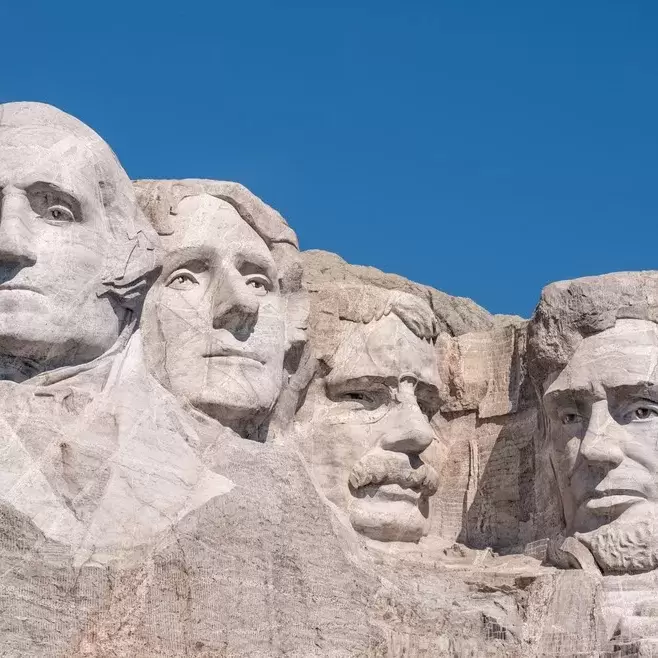 Presidents at Mount Rushmore 